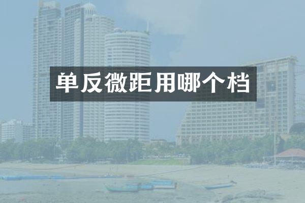 单反微距用哪个档