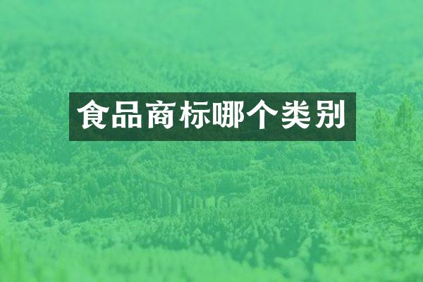 食品商标哪个类别