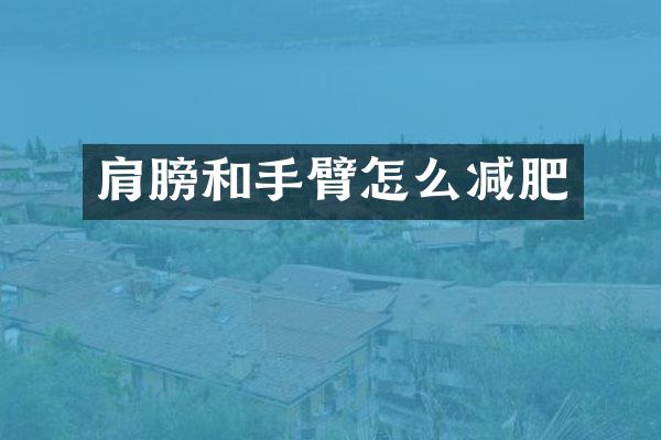 肩膀和手臂怎么减肥