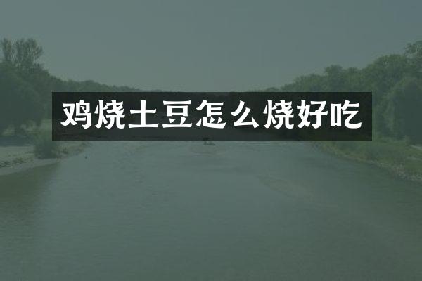 鸡烧土豆怎么烧好吃