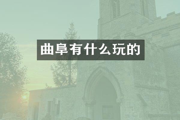 曲阜有什么玩的