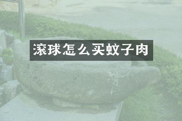 滚球怎么买蚊子肉
