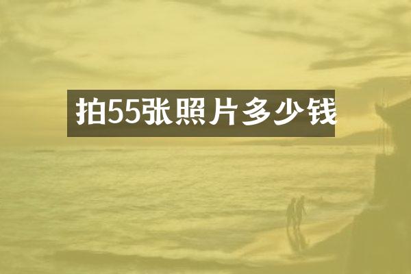 拍55张照片多少钱