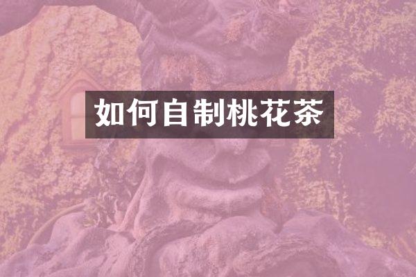 如何自制桃花茶