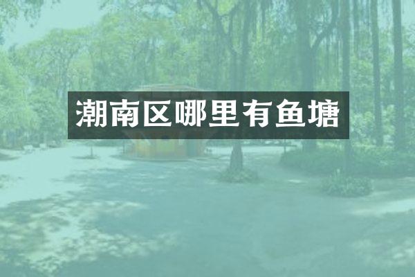 潮南区哪里有鱼塘