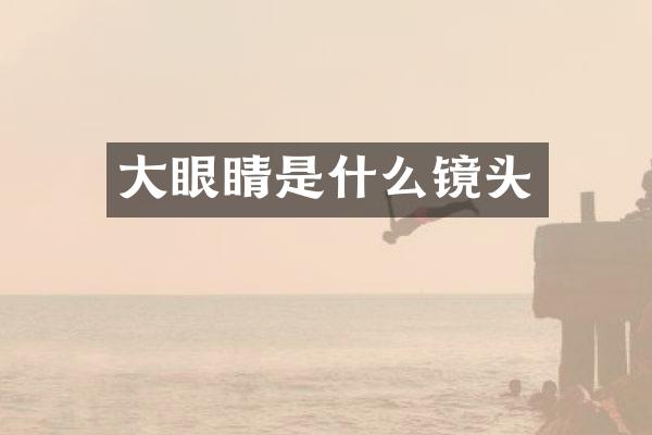 大眼睛是什么镜头