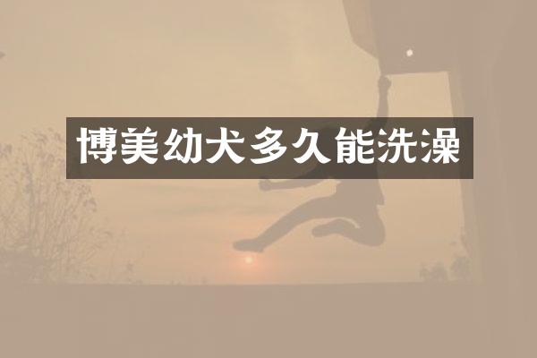 博美幼犬多久能洗澡