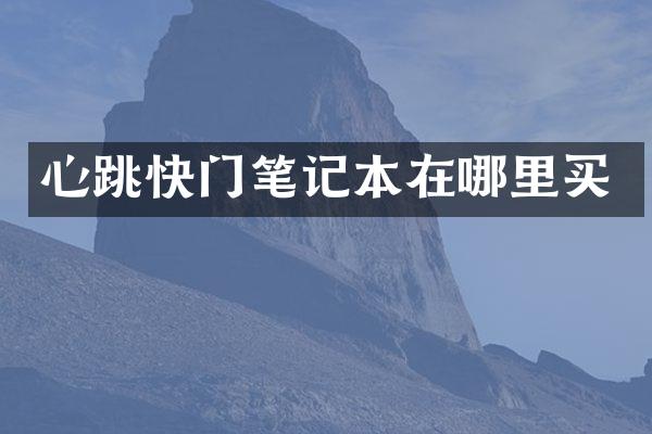 心跳快门笔记本在哪里买