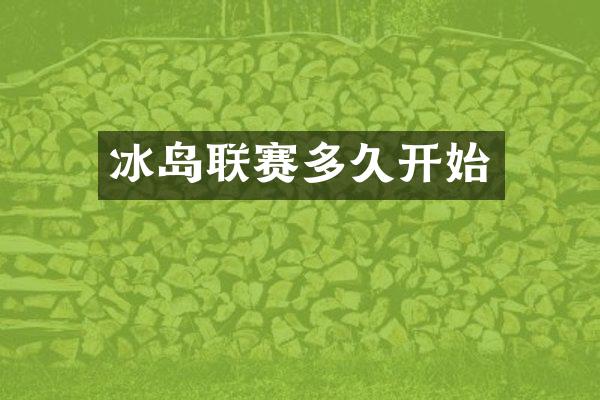 冰岛联赛多久开始