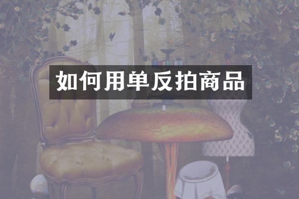 如何用单反拍商品