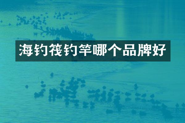 海钓筏钓竿哪个品牌好