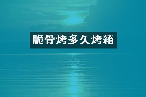 脆骨烤多久烤箱