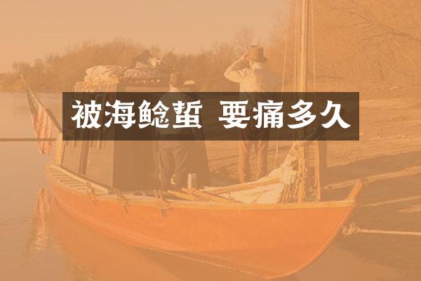 被海鲶蜇 要痛多久