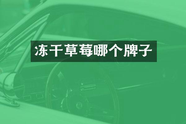 冻干草莓哪个牌子