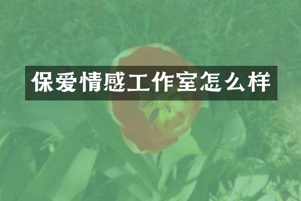 保爱情感工作室怎么样