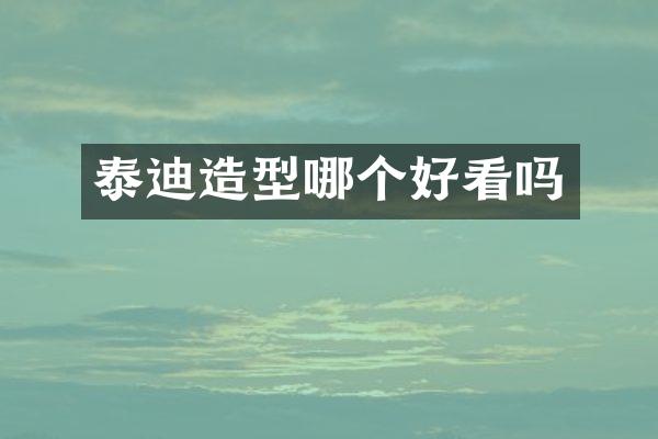 泰迪造型哪个好看吗