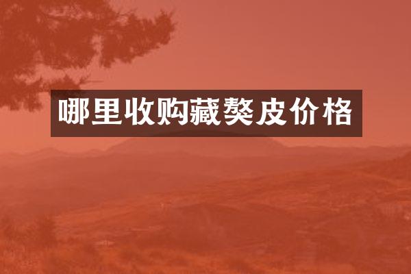 哪里收购藏獒皮价格