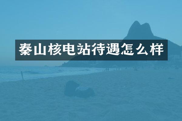 秦山核电站待遇怎么样