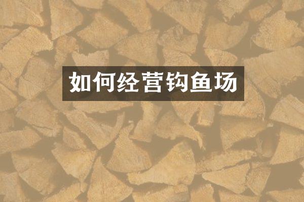 如何经营钩鱼场