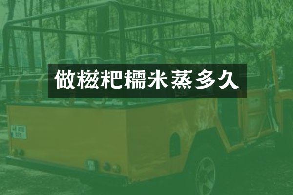 做糍粑糯米蒸多久