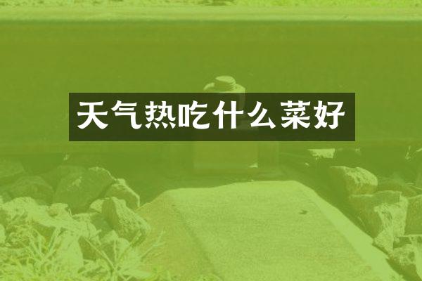 天气热吃什么菜好