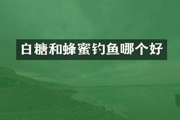 白糖和蜂蜜钓鱼哪个好