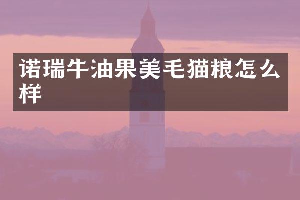 诺瑞牛油果美毛猫粮怎么样