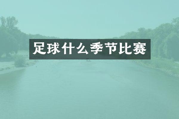 足球什么季节比赛