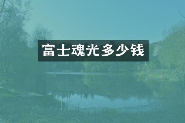 富士魂光多少钱