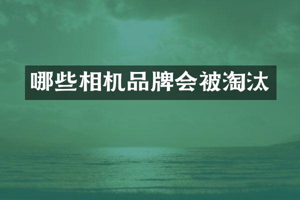 哪些相机品牌会被淘汰