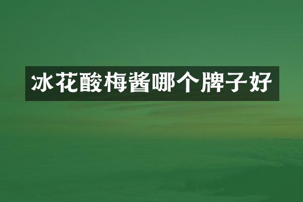 冰花酸梅酱哪个牌子好