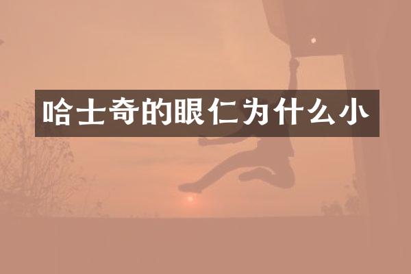 哈士奇的眼仁为什么小