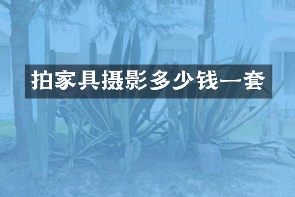 拍家具摄影多少钱一套
