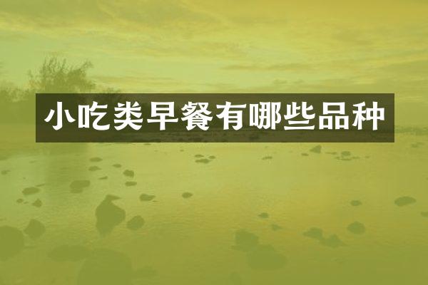 小吃类早餐有哪些品种
