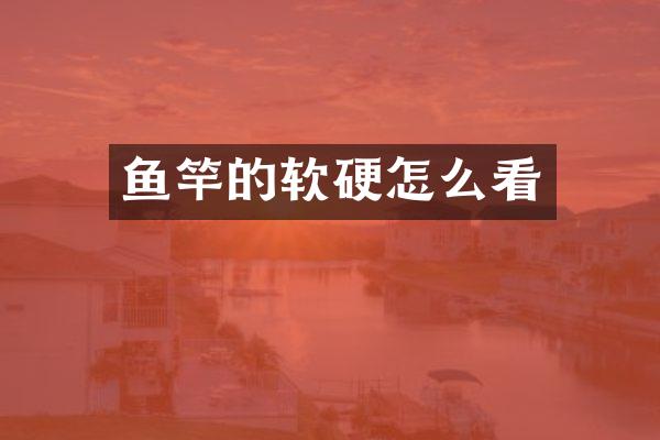 鱼竿的软硬怎么看