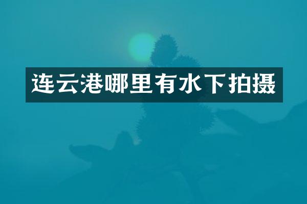 连云港哪里有水下拍摄