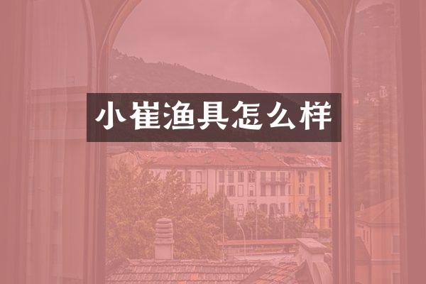 小崔渔具怎么样