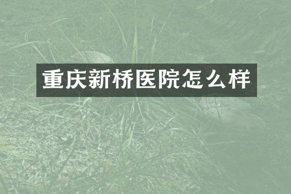 重庆新桥医院怎么样
