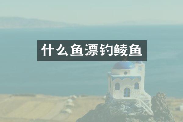 什么鱼漂钓鲮鱼