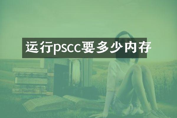 运行pscc要多少内存
