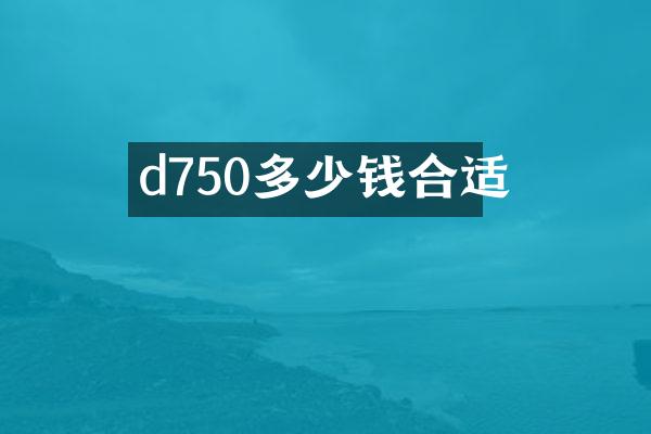 d750多少钱合适