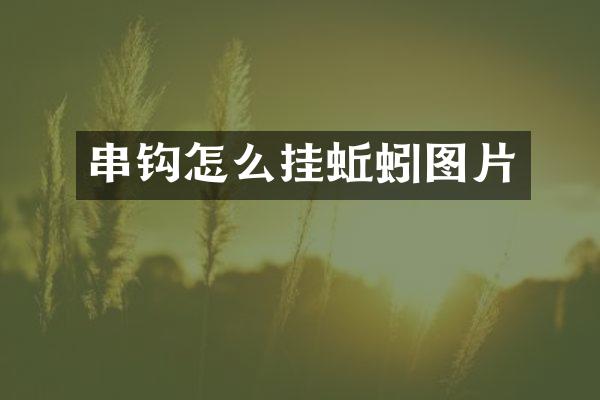 串钩怎么挂蚯蚓图片