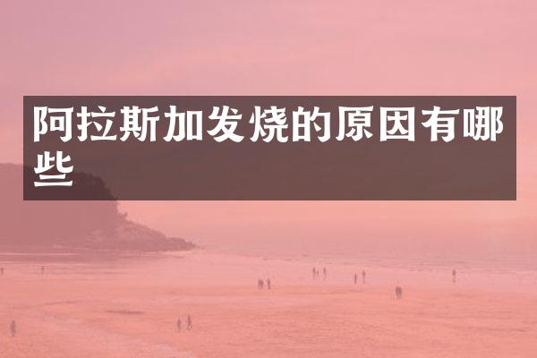 阿拉斯加发烧的原因有哪些