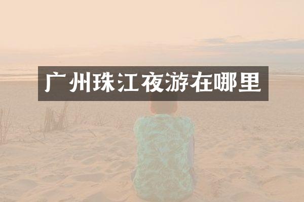 广州珠江夜游在哪里