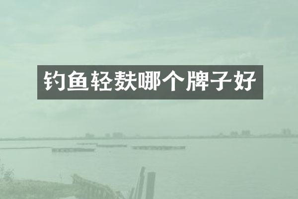 钓鱼轻麸哪个牌子好