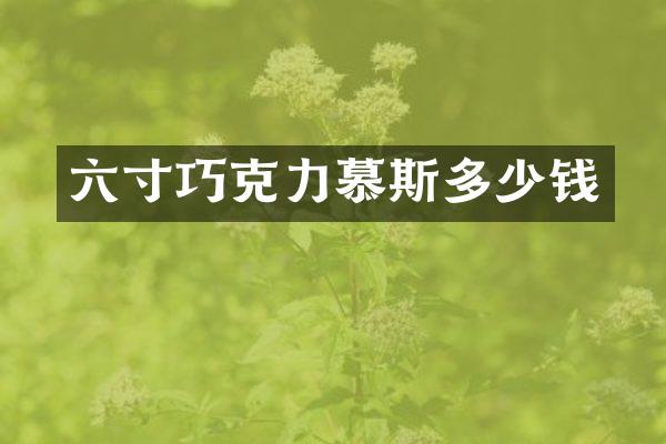 六寸巧克力慕斯多少钱