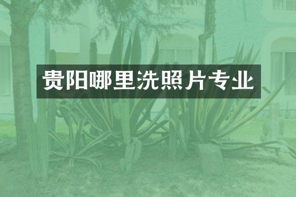 贵阳哪里洗照片专业