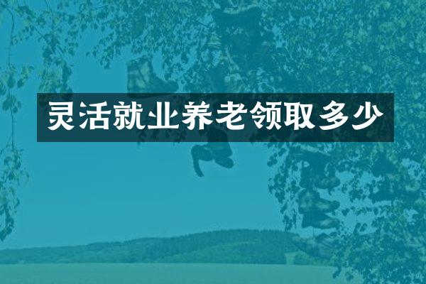 灵活就业养老领取多少