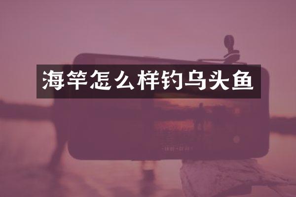 海竿怎么样钓乌头鱼