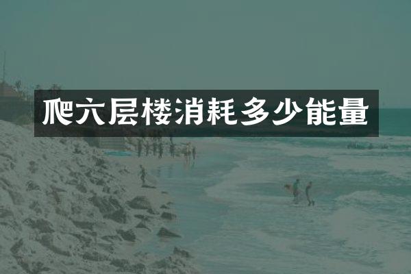 爬六层楼消耗多少能量